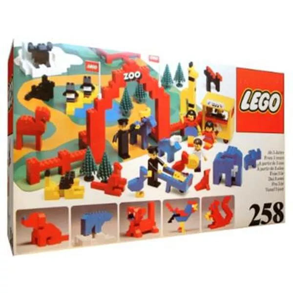 Building Set with People 258 Zoo with Baseboard