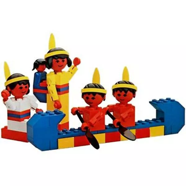 Building Set with People 215 Red Indians