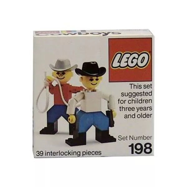 Building Set with People 198 Cowboys