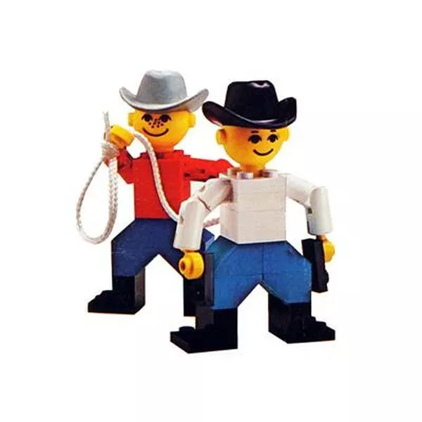 Building Set with People 198 Cowboys