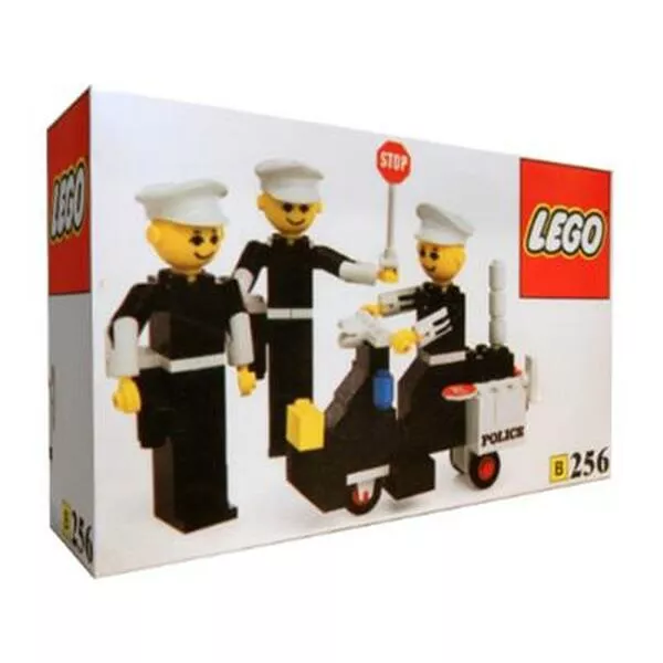 Building Set with People 256 Police Officers and Motorcycle