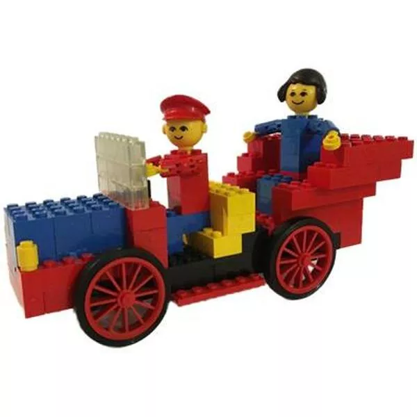 Building Set with People 196 Antique Car