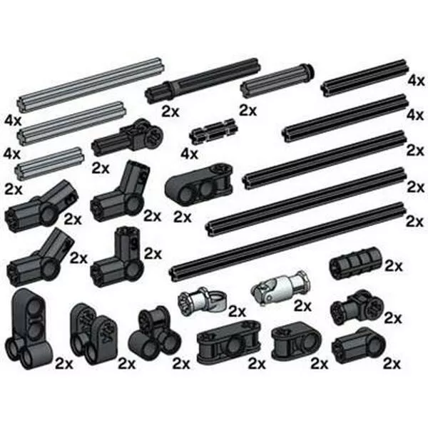 Bulk Bricks 10074 Technic Cross Axles