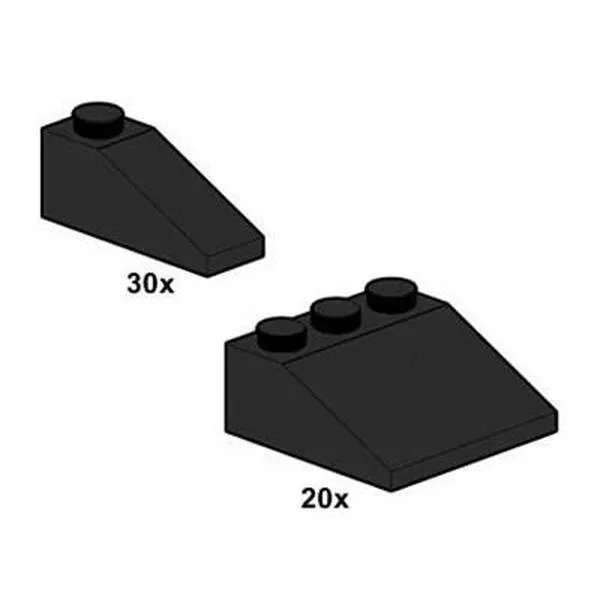 Bulk Bricks 10055 Black Roof Tiles