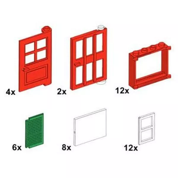 Bulk Bricks 10044 Windows and Doors