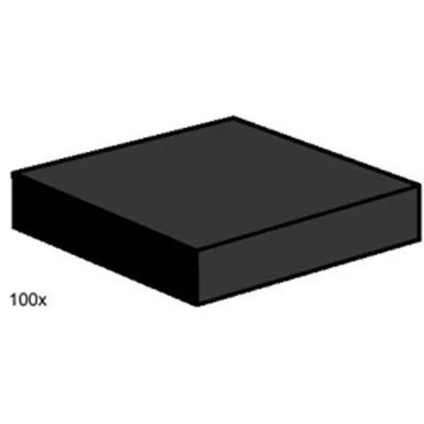 Bulk Bricks 3492 2x2 Black Smooth Tiles