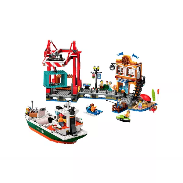 City 60422 Морской порт с грузовым судном