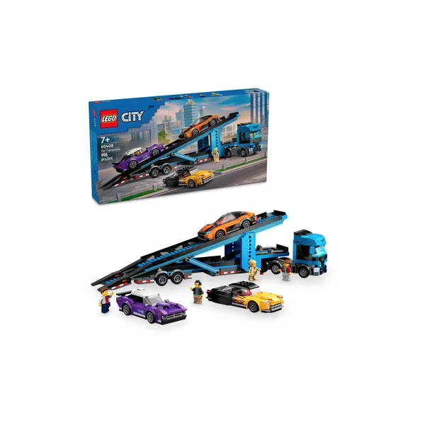 City 60408 Грузовик-автовоз со спортивными автомобилями
