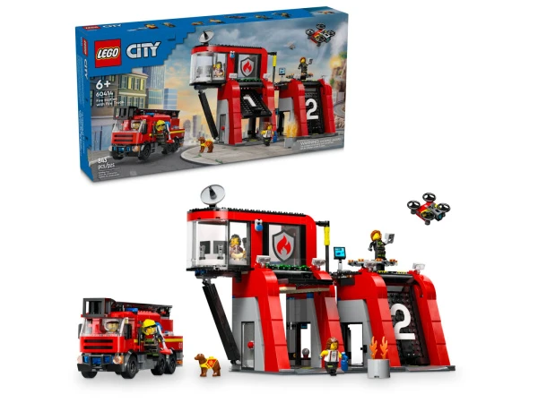City 60414 Пожарная станция с пожарной машиной