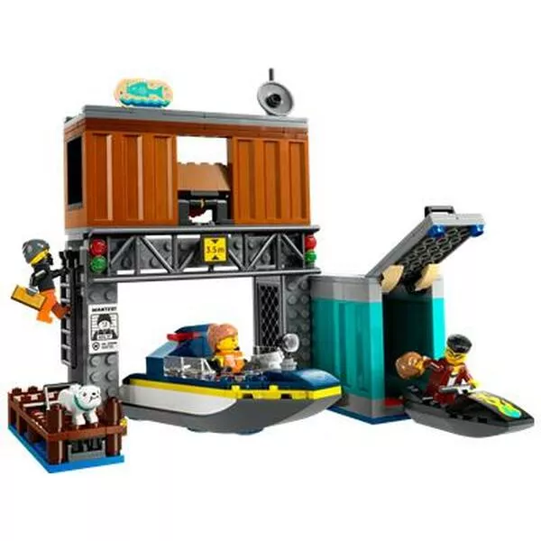 City 60417 Police Speedboat and Crooks' Hideout