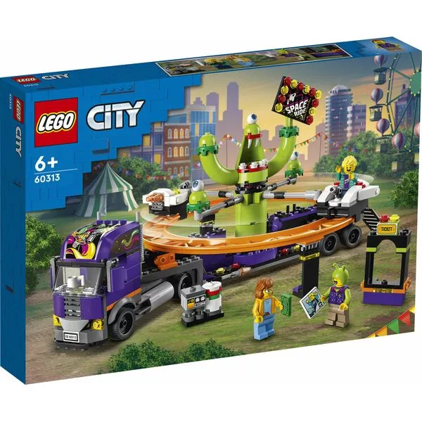 City 60313 Грузовик с аттракционом Космические горки