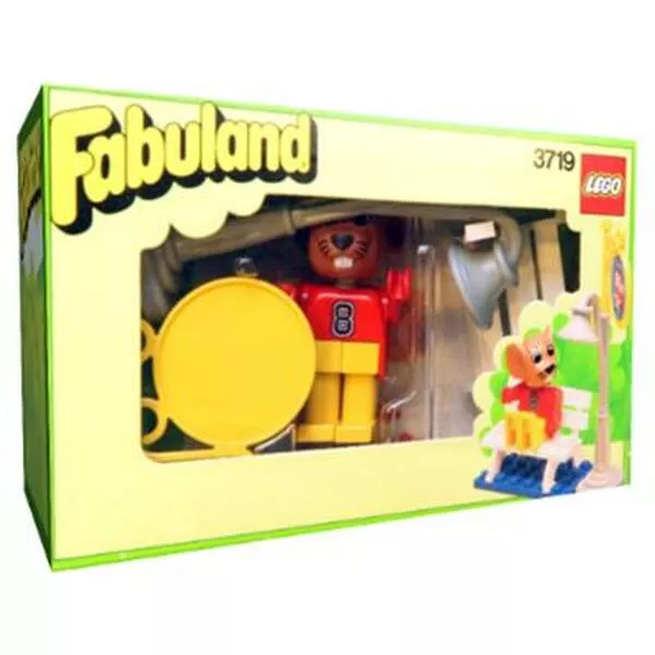 Fabuland 3719 Bus Stop with Maximilian Mouse