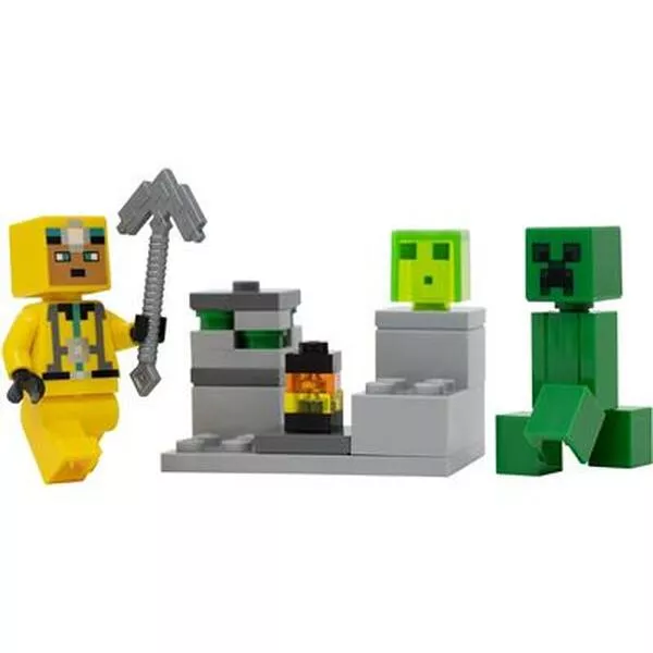 Minecraft 662302 Cave Explorer, Creeper and Slime