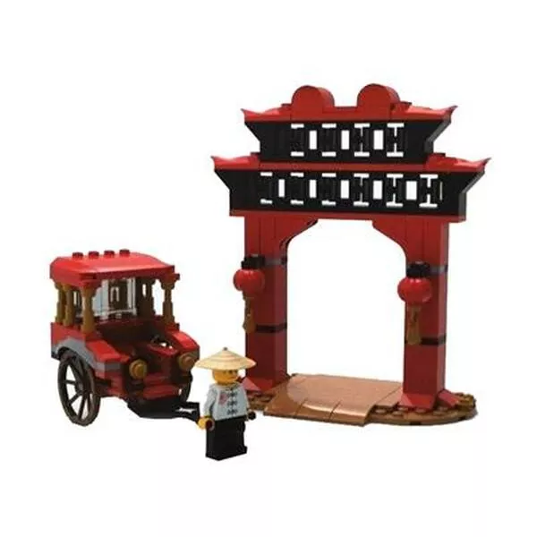 Exclusive 6351965 Rickshaw and Paifang Gateway