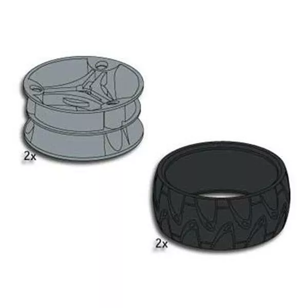 Service Packs 5203 Technic Alloy Wheels and Tires