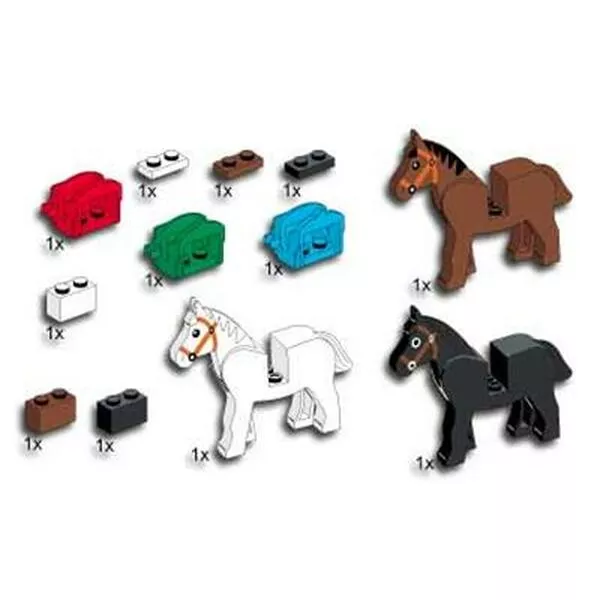 Service Packs 5394 3 Horses and Saddles