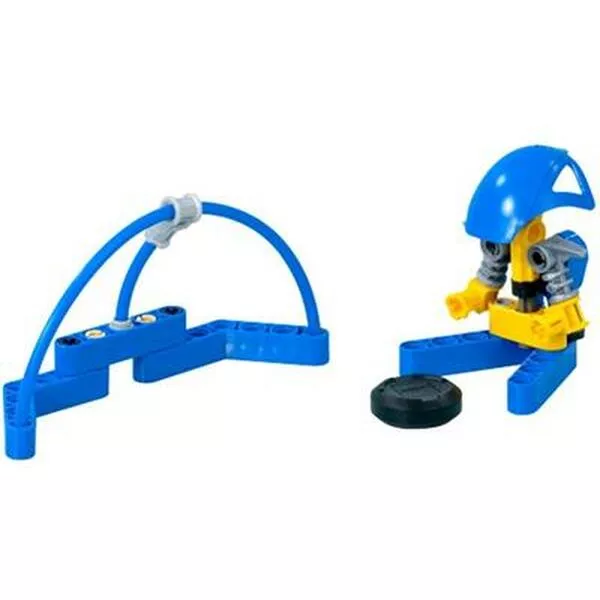 Sports 3557 Blue Player and Goal