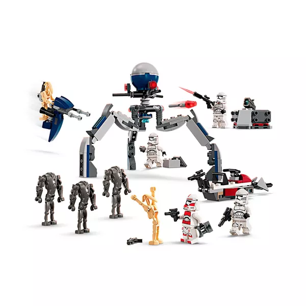 Star Wars 75372 Боевой набор солдат-клонов и боевых дроидов
