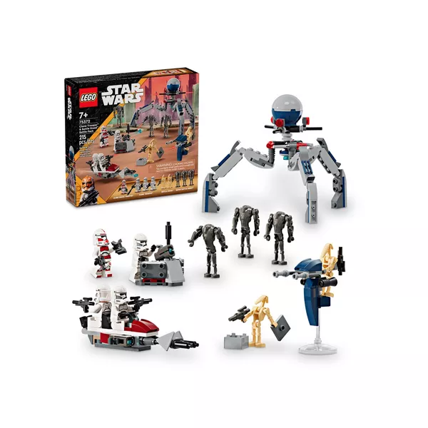 Star Wars 75372 Боевой набор солдат-клонов и боевых дроидов