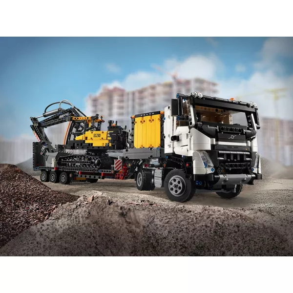 Technic 42175 Грузовик Volvo FMX и электрический экскаватор EC230