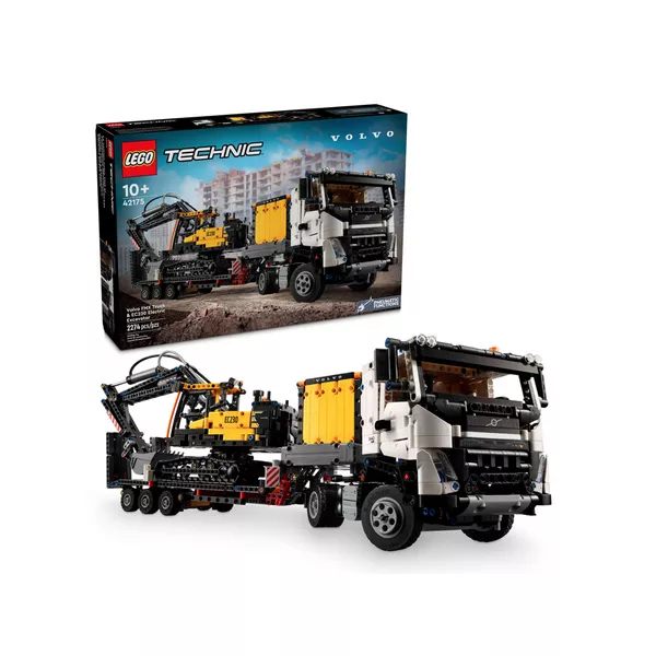 Technic 42175 Грузовик Volvo FMX и электрический экскаватор EC230