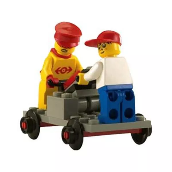 Trains 2585 Track Buggy with Station Master and Cool Kid