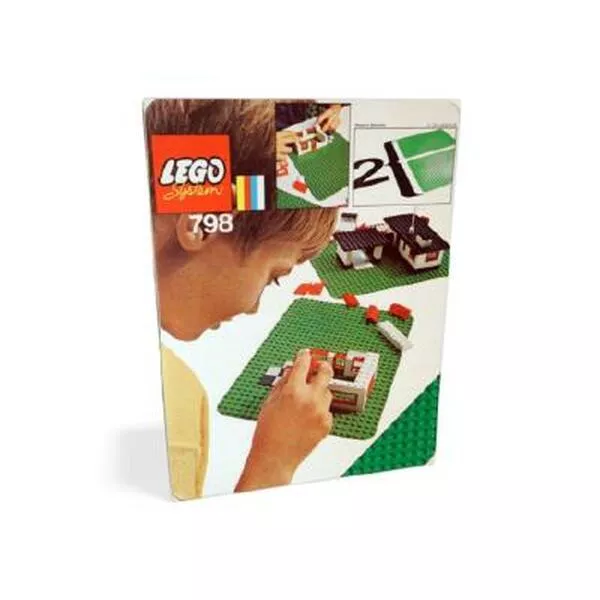 Universal Building Set 798 2 Medium Baseplates Green
