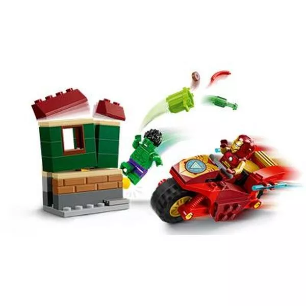 Marvel Super Heroes 76287 Iron Man with Bike and The Hulk