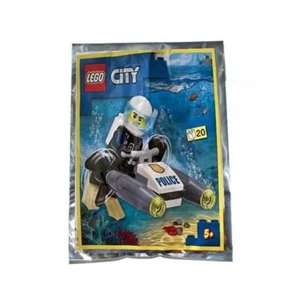 City 952208 Police Diver with Underwater Scooter