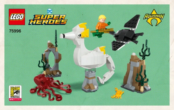 DC Comics Super Heroes 75996 Аквамен и Шторм из комик-кона в Сан-Диего