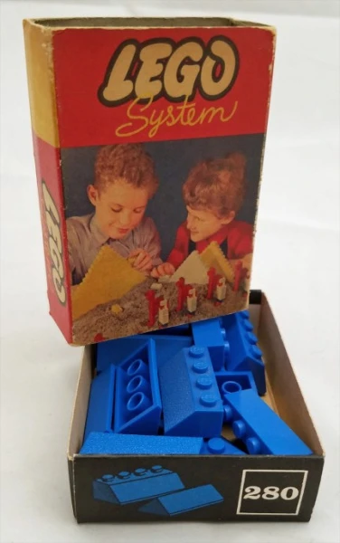 System i Leg 280-2 Синие скошенные кровельные кирпичи