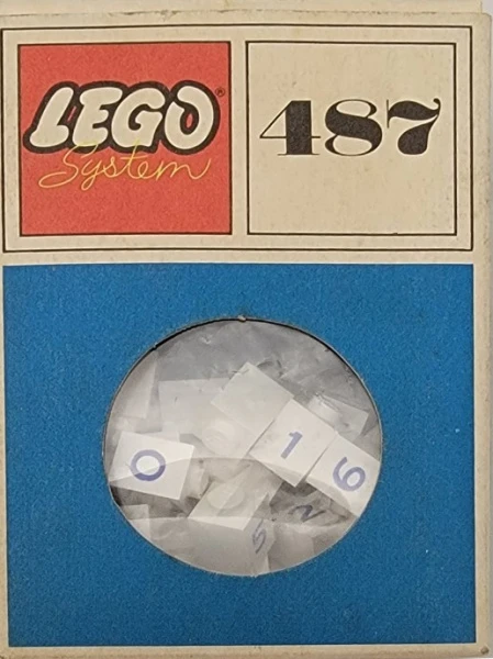 Classic 487-2 Кубики 1x1 с цифрами
