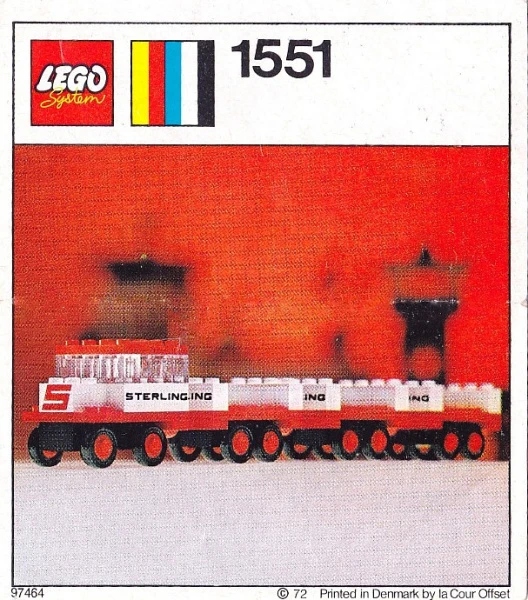 LEGOLAND 1551-2 Багажный поезд Стерлинг