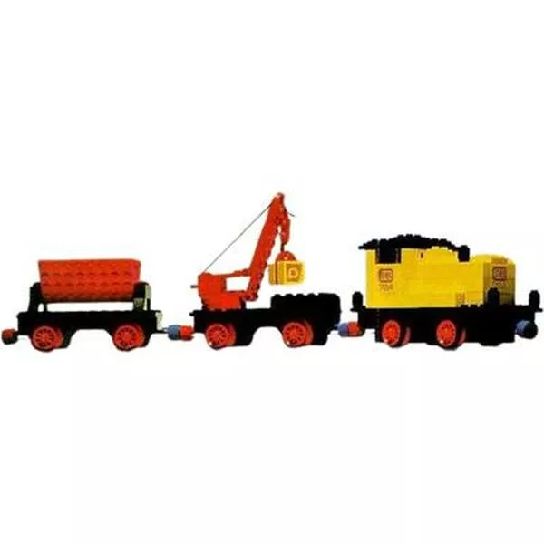 Trains 724 12v Diesel Locomotive with Crane Wagon and Tipper Wagon