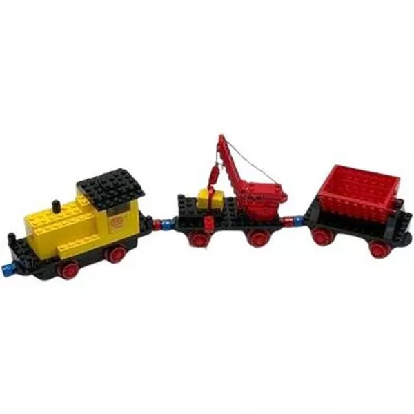 Trains 724 12v Diesel Locomotive with Crane Wagon and Tipper Wagon