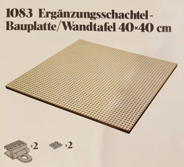 Dacta 1083-2 Строительная пластина-основание 50x50 серая