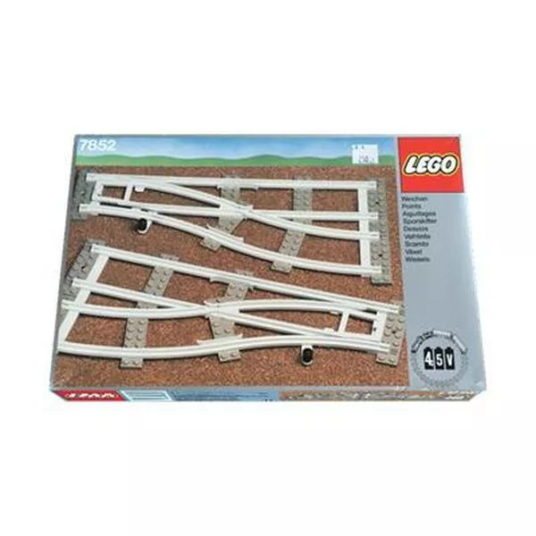 Trains 7852 Left and Right Points Manual Grey 4.5 V