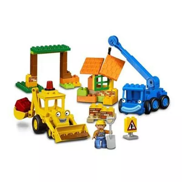 DUPLO 3297 Scoop and Lofty at the Building Yard