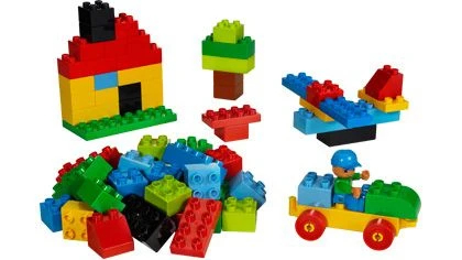 DUPLO 5380-2 Большой набор кубиков с зелёной строительной пластиной