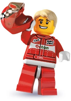Minifigures 8803-11 Гонщик на спортивном автомобиле