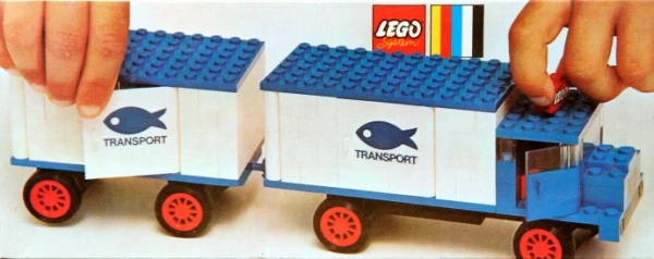 LEGOLAND 375-3 Грузовик с рефрижератором и прицеп