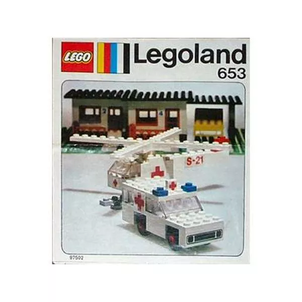 LEGOLAND 653 Ambulance and Helicopter