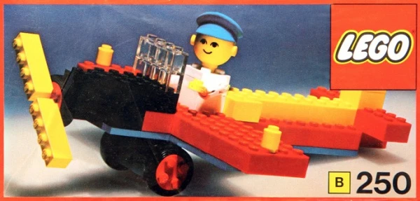 Building Set with People 250-3 Самолёт и пилот