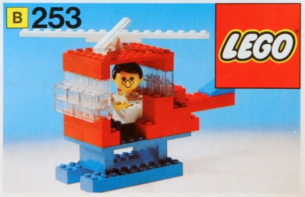Building Set with People 253-2 Вертолёт и пилот
