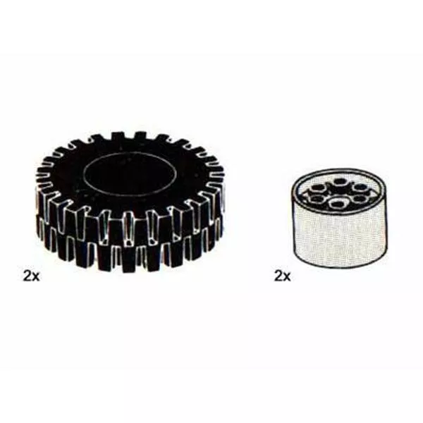 Service Packs 5248 2 Tyres and Hubs 62 mm