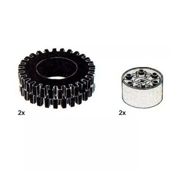 Service Packs 5246 2 Tyres and Hubs 81 mm