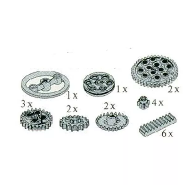 Service Packs 5241 Gear Rack and Wheels, Wedge-Belt and Crown Wheels