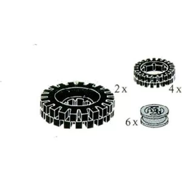 Service Packs 5240 6 Wheel Hubs and Tyres 24mm and 43mm