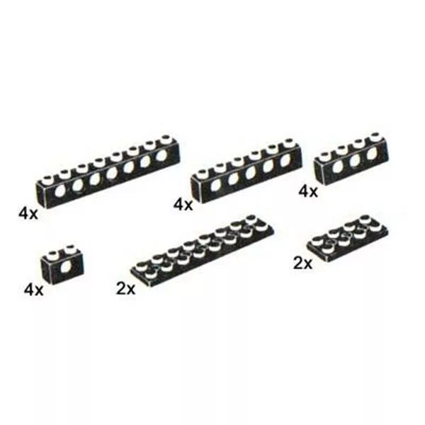 Service Packs 5234 20 Technic Beams and Plates Black