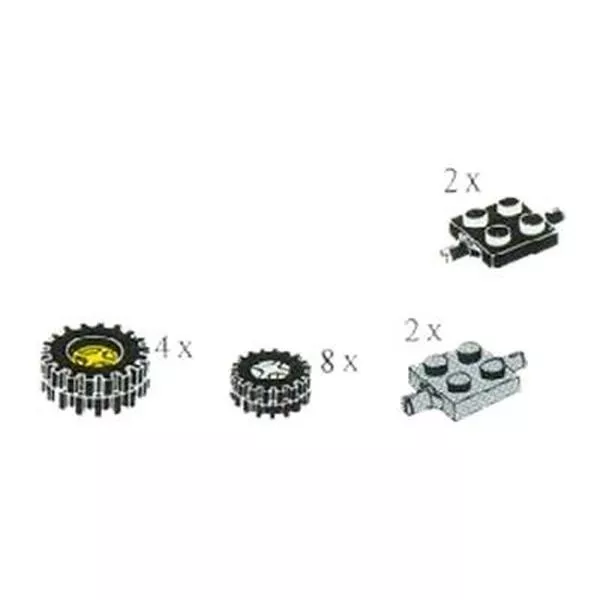 Service Packs 5174 Wheels and Bearings Grooved Tires and Hubs